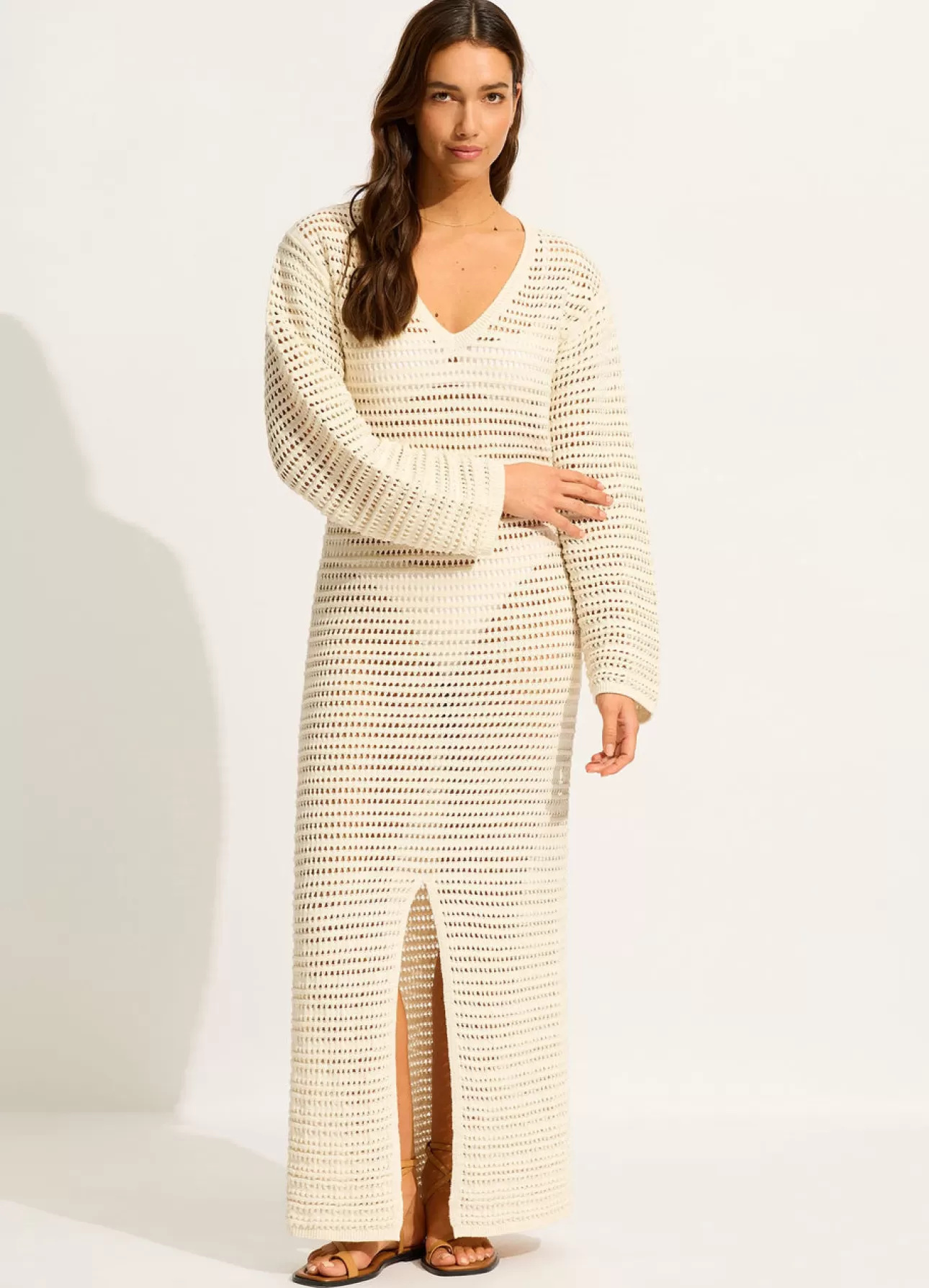 Seafolly Ahoy Maxi Knit Coverup -