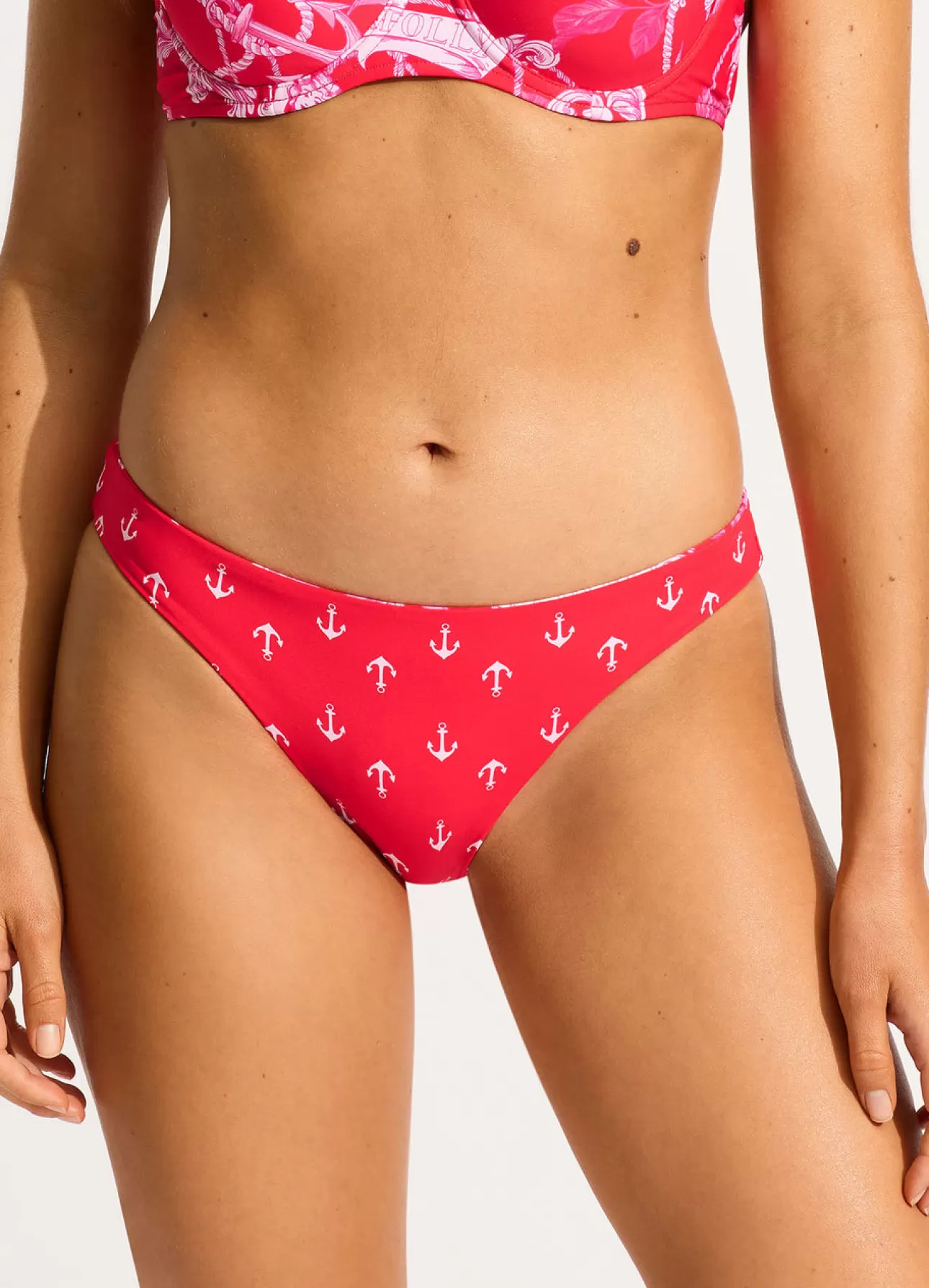 Seafolly Ahoy Reversible Hipster Bikini Bottom -