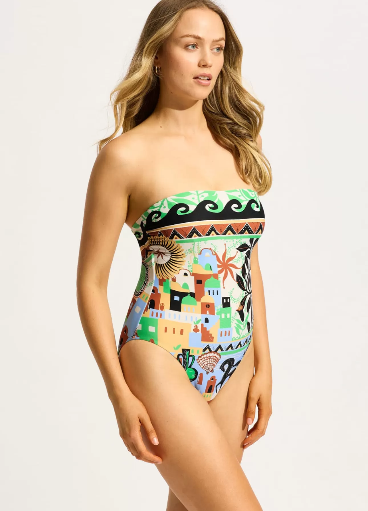 Seafolly Atlantis DD Bandeau One Piece -