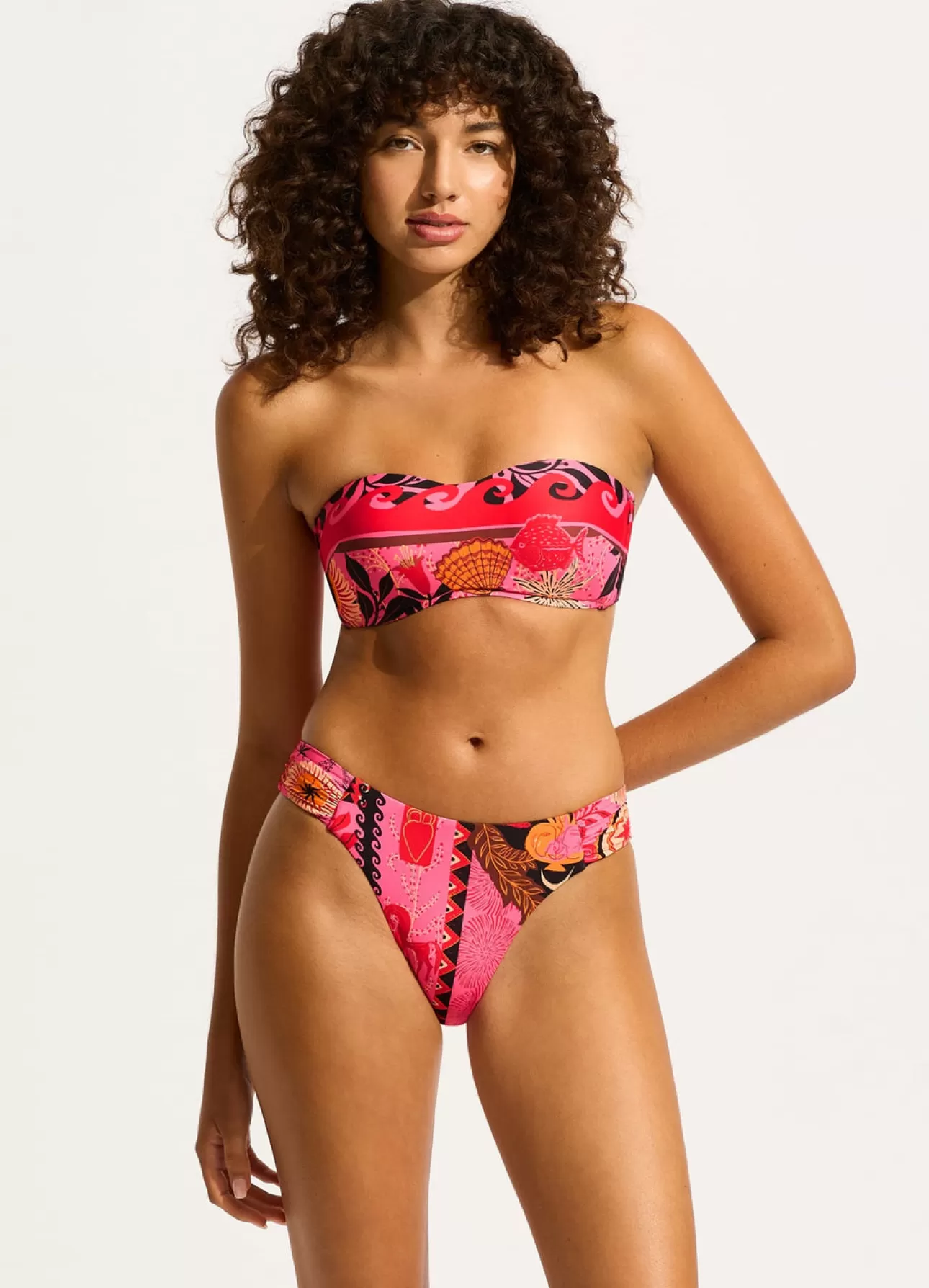 Seafolly Atlantis Ruched Side Bikini Bottom -