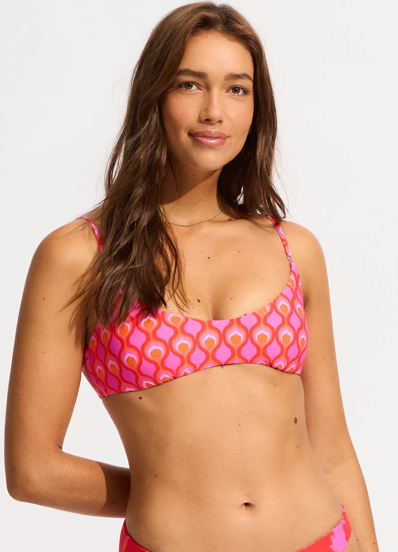 Seafolly Birds Of Paradise Bralette Bikini Top -