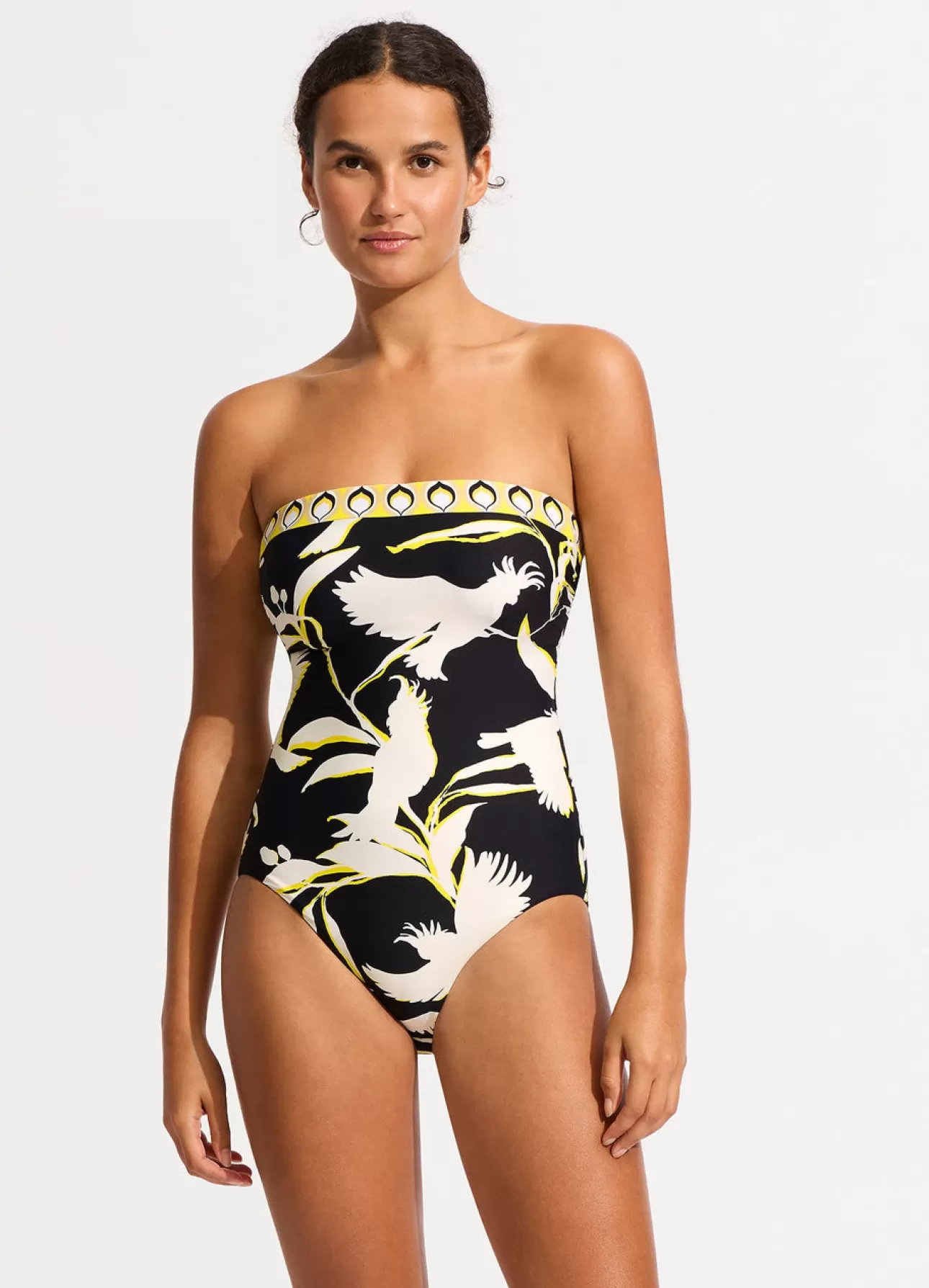 Seafolly Birds Of Paradise DD Bandeau One Piece -