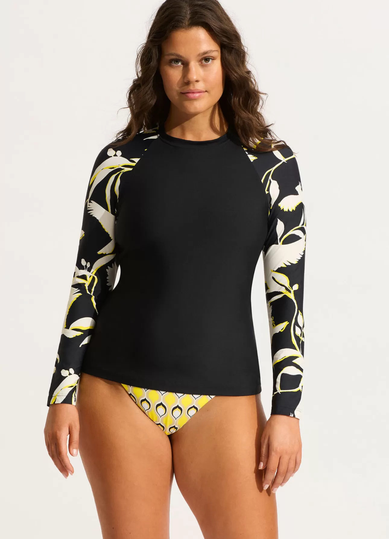 Seafolly Birds Of Paradise Long Sleeve Rashvest -