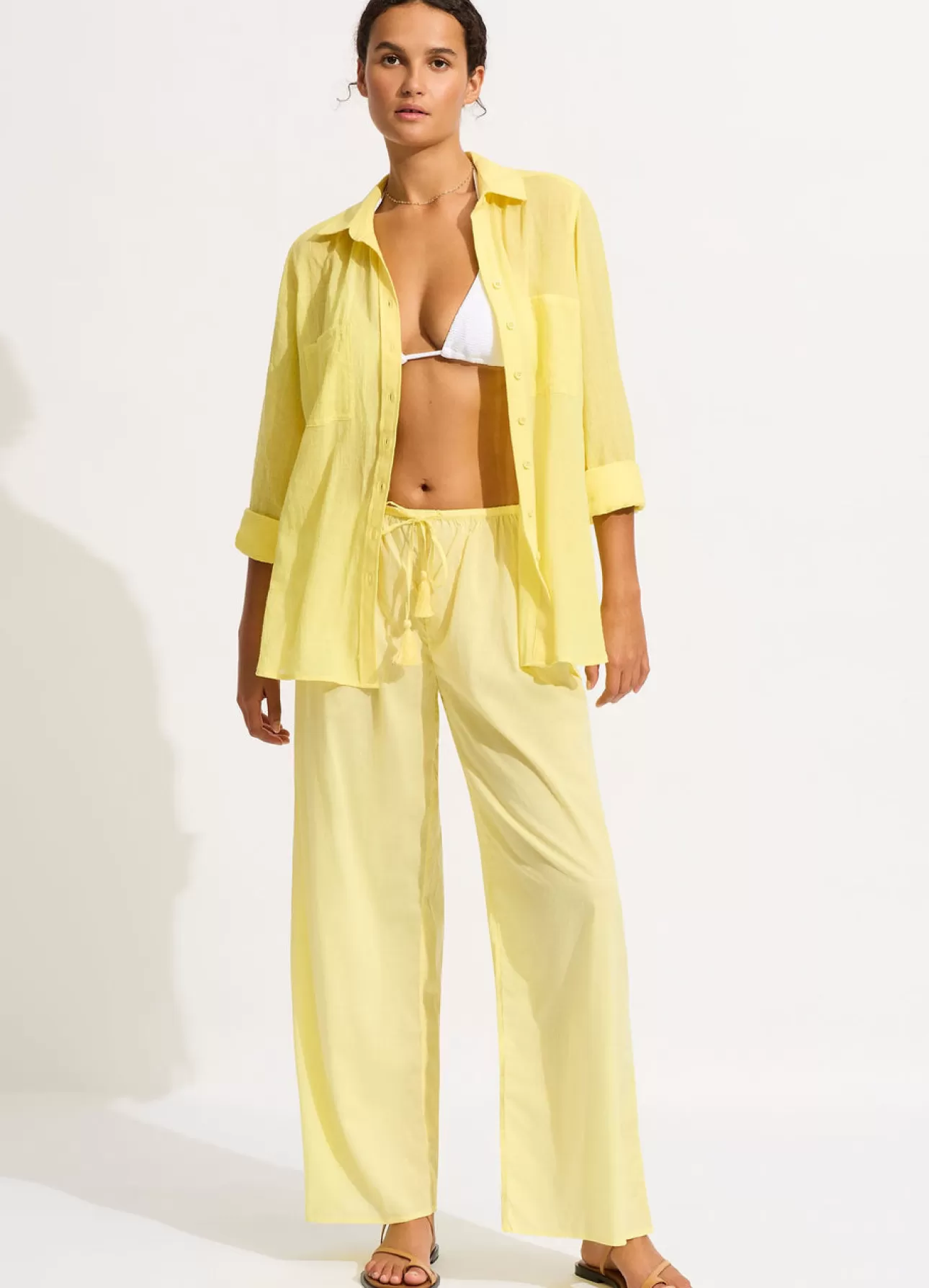 Seafolly Breeze Beach Shirt - Lime Light