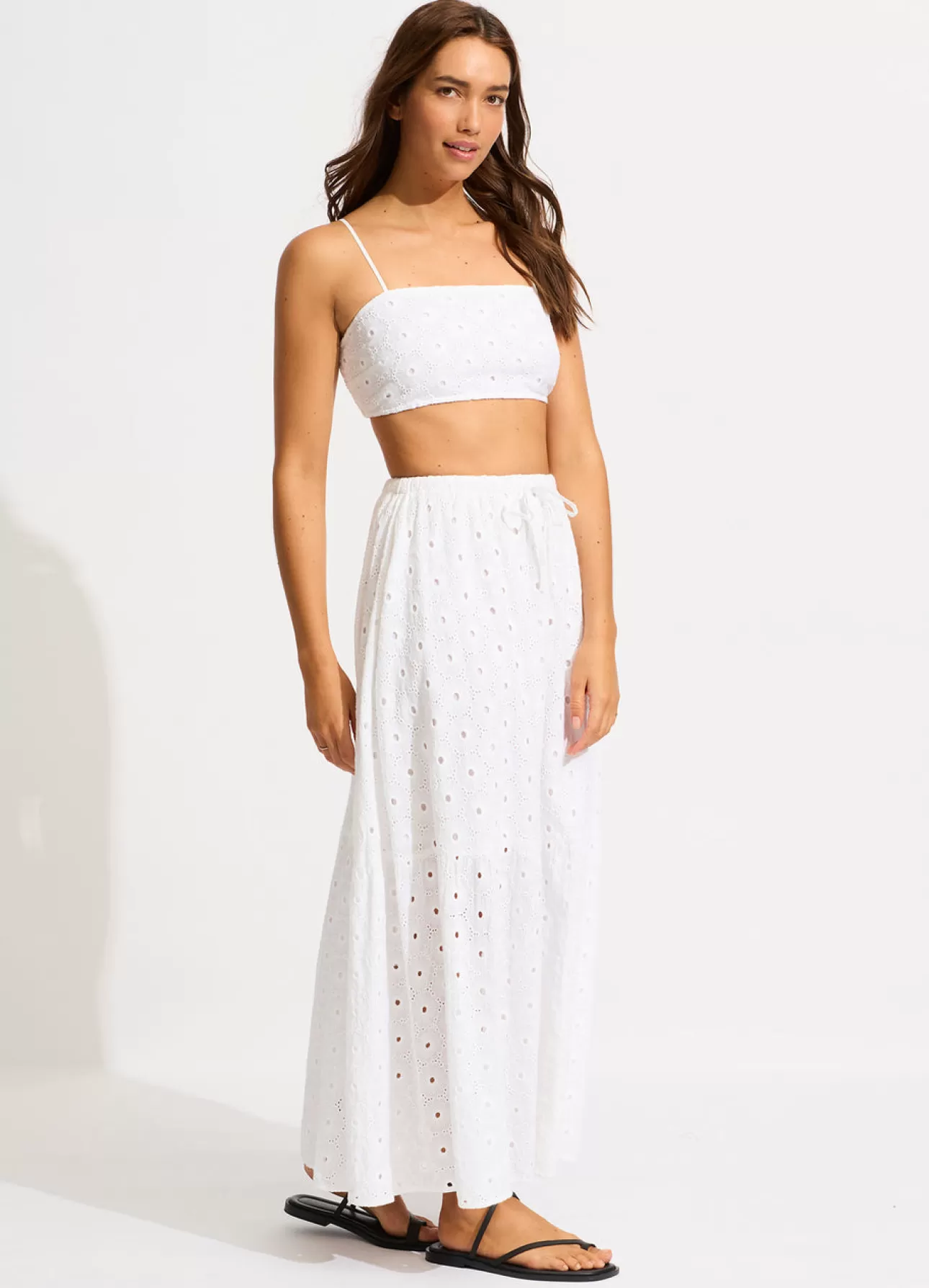 Seafolly Broderie Crop Top -