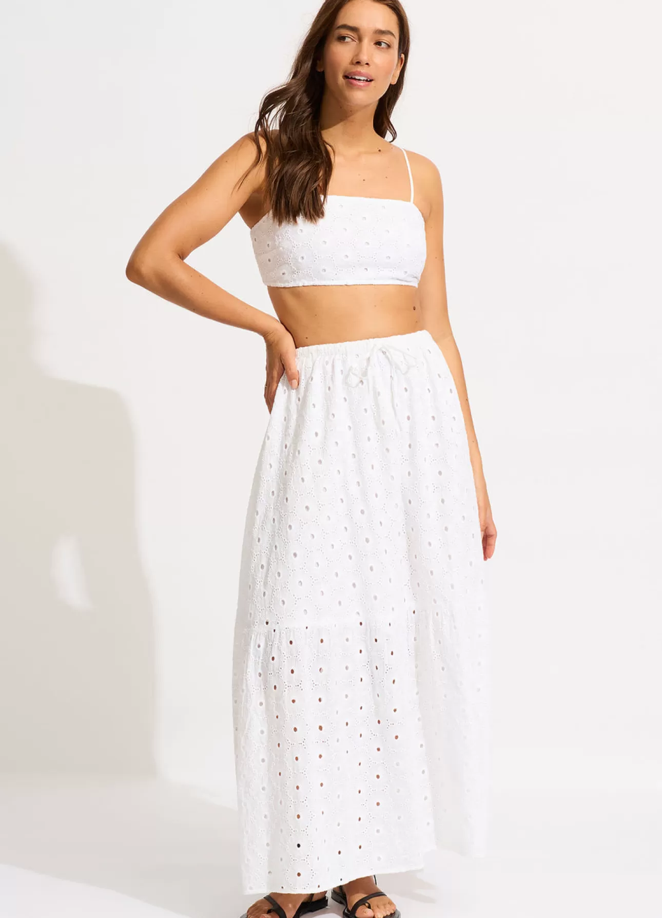 Seafolly Broderie Maxi Skirt -