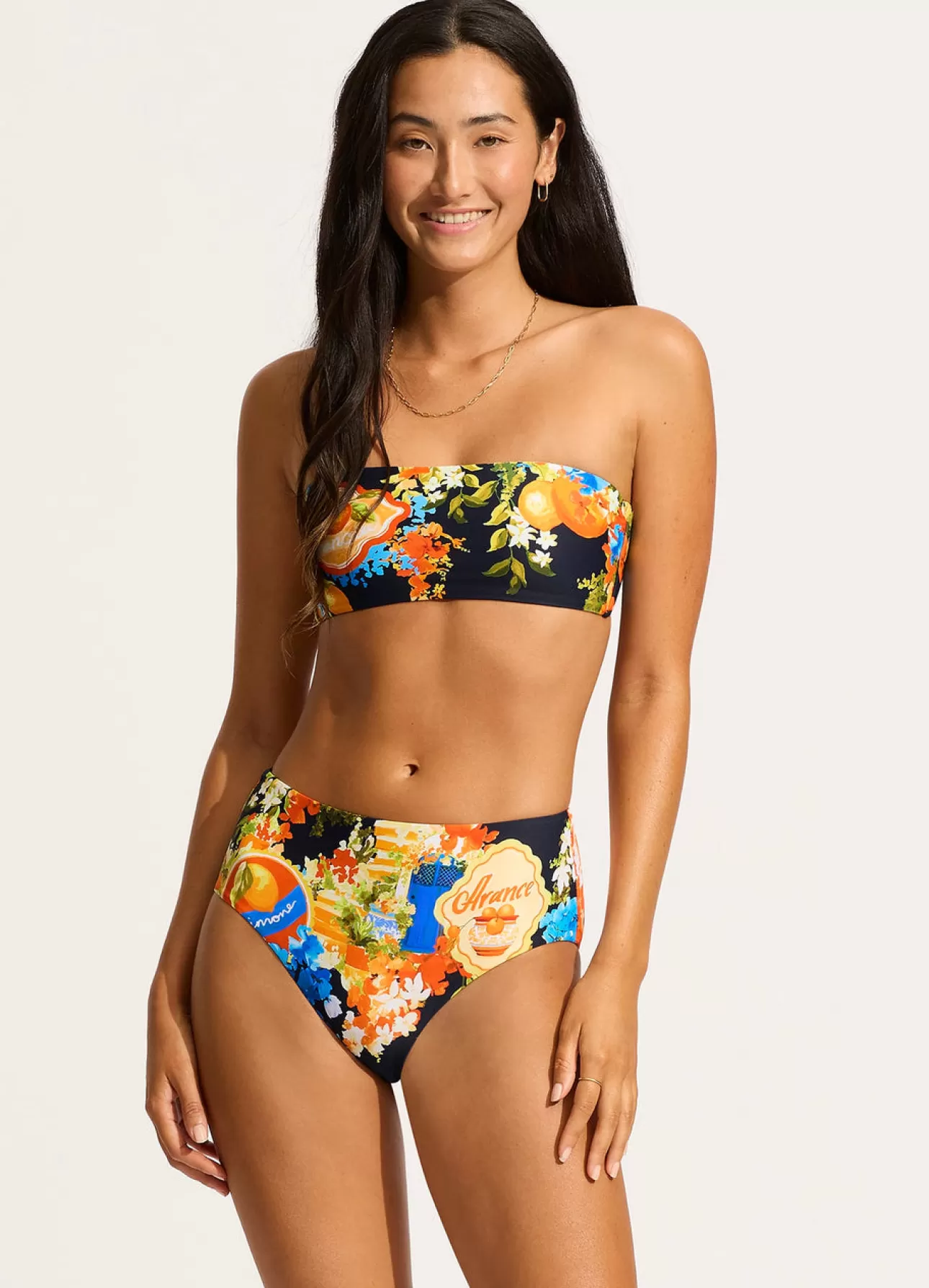 Seafolly Ciao Bella High Waisted Bikini Bottom -