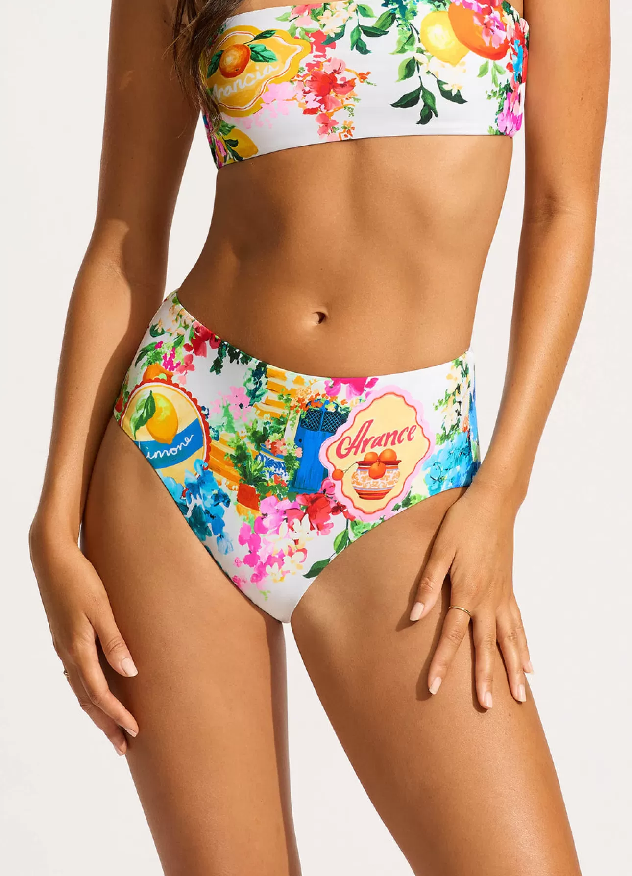 Seafolly Ciao Bella High Waisted Bikini Bottom -