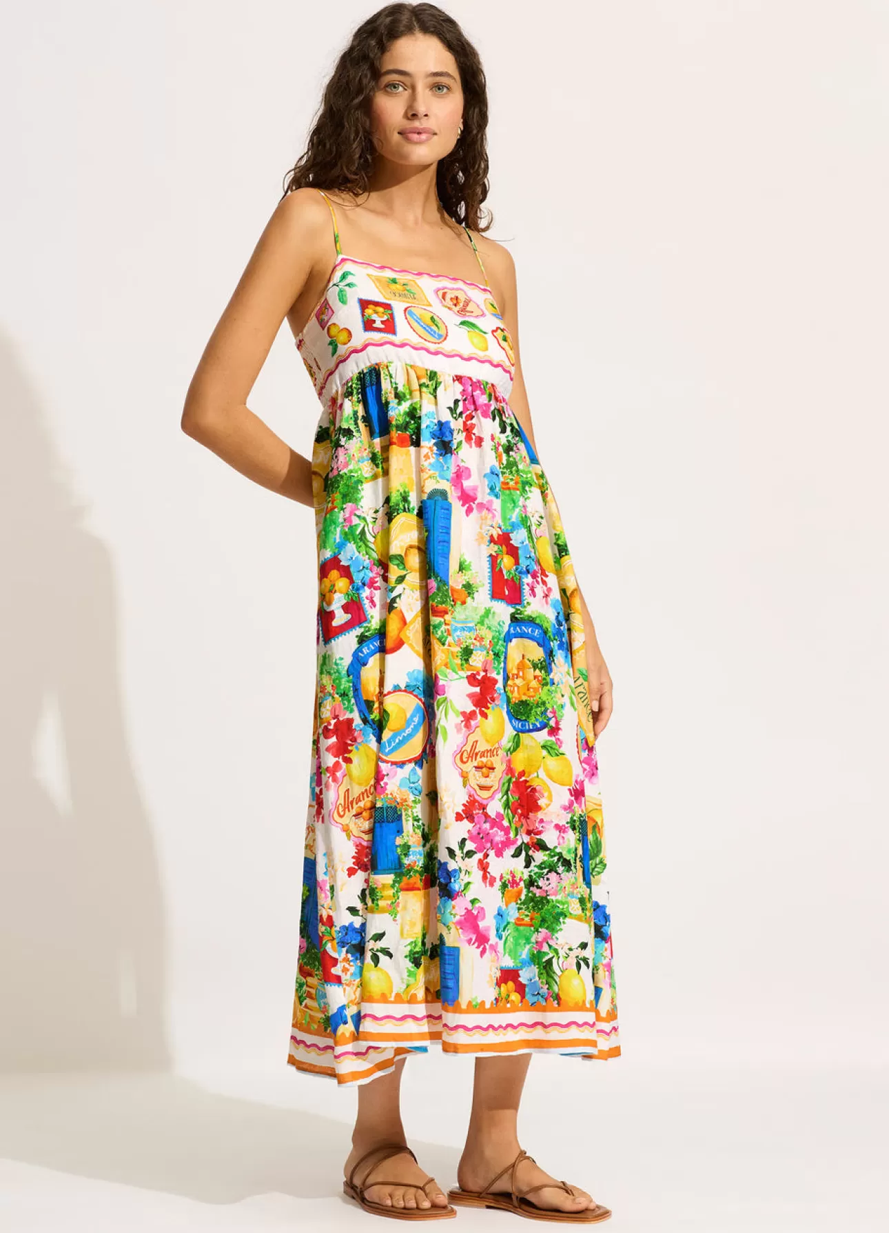 Seafolly Ciao Bella Maxi Dress - White