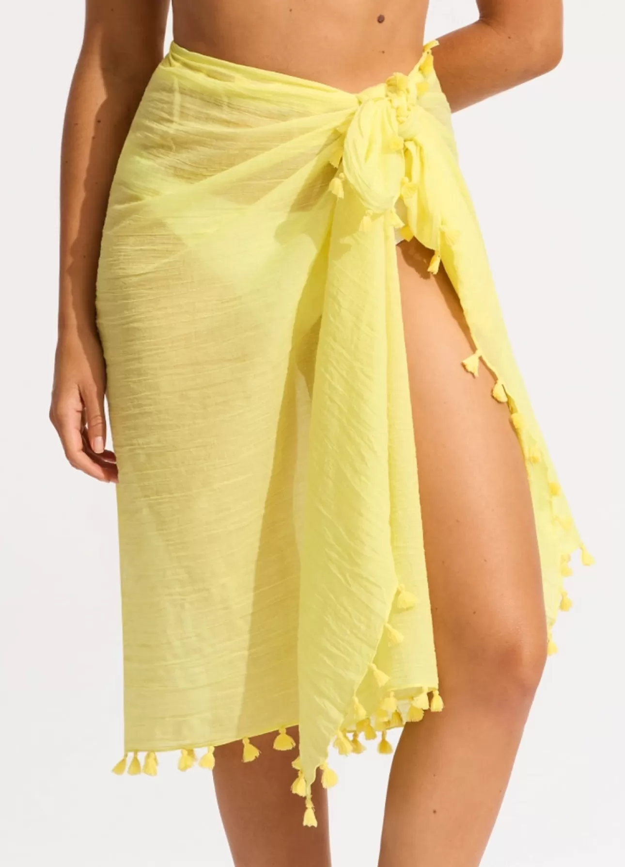 Seafolly Cotton Gauze Sarong - Lime Light