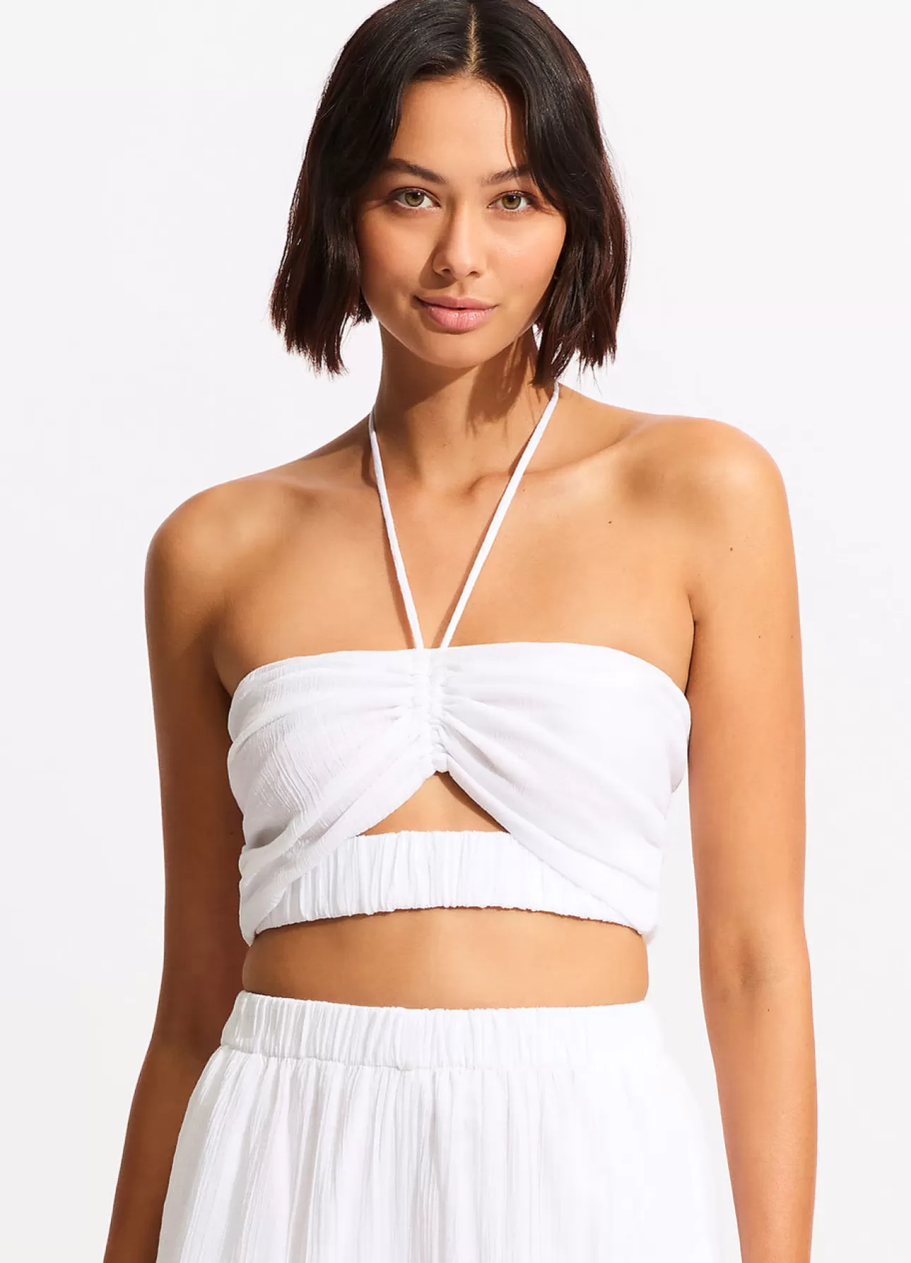 Seafolly Crinkle Crop Top -