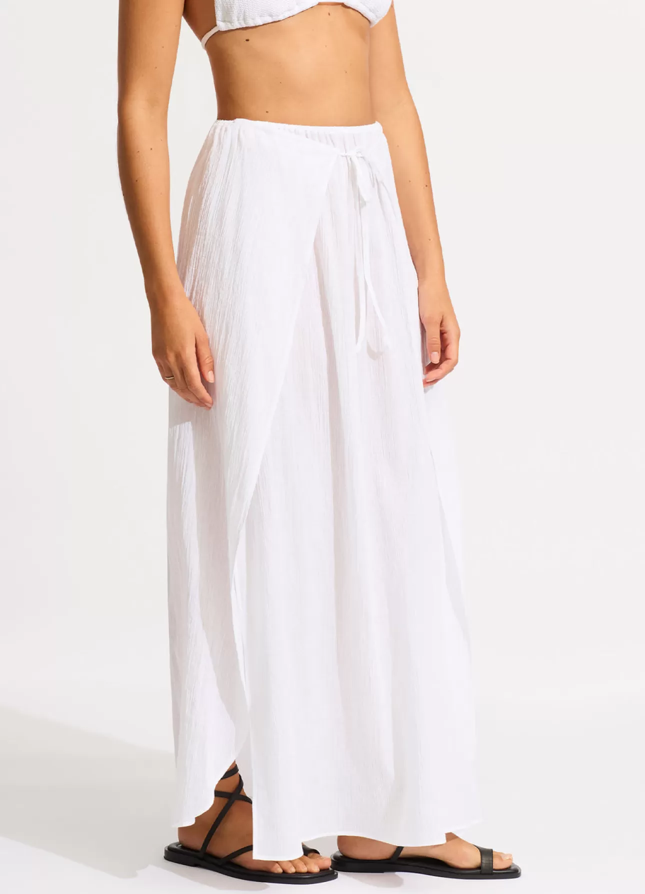 Seafolly Crinkle Wrap Maxi Skirt -