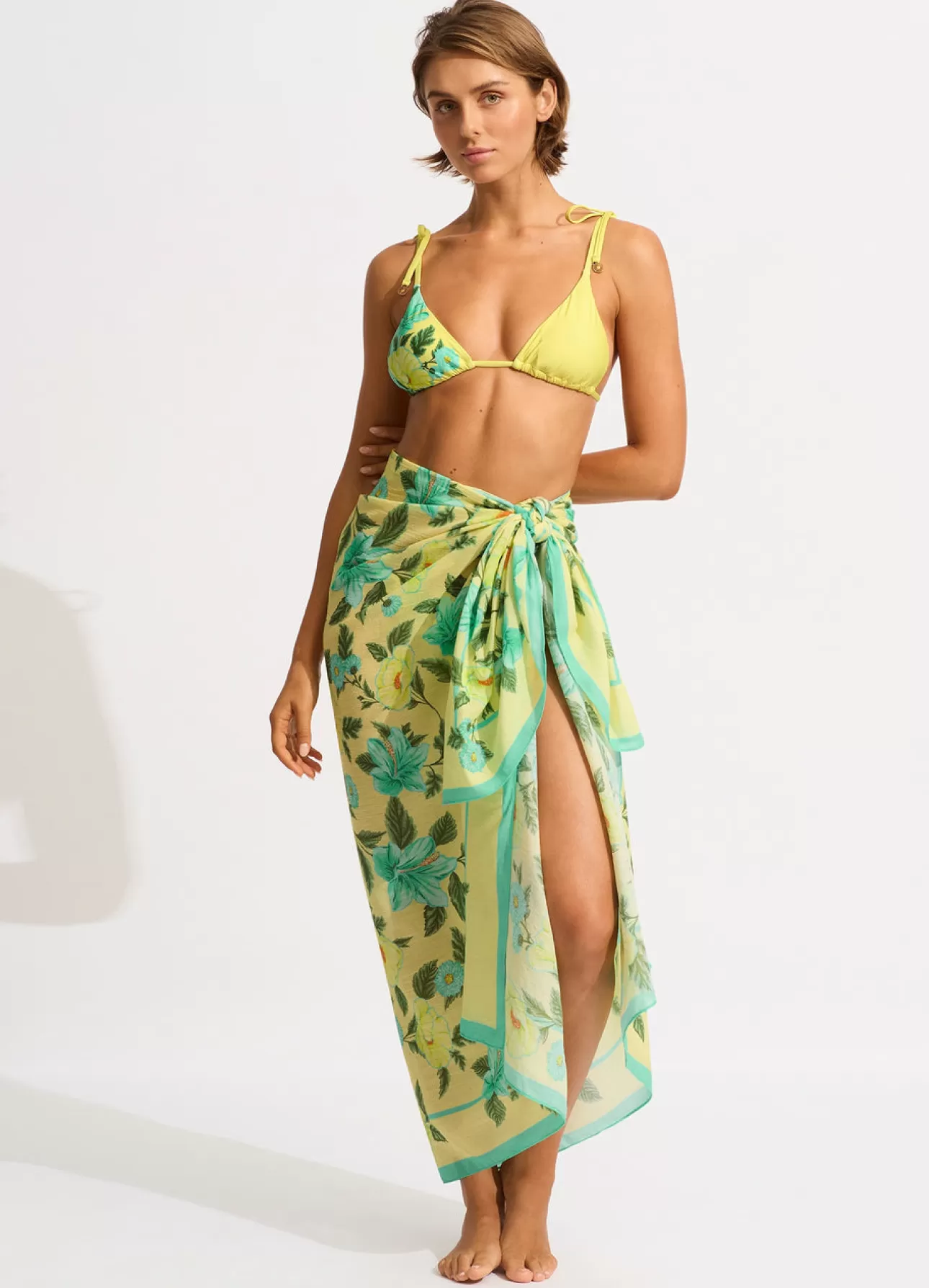 Seafolly Garden Party Sarong - Lime Light