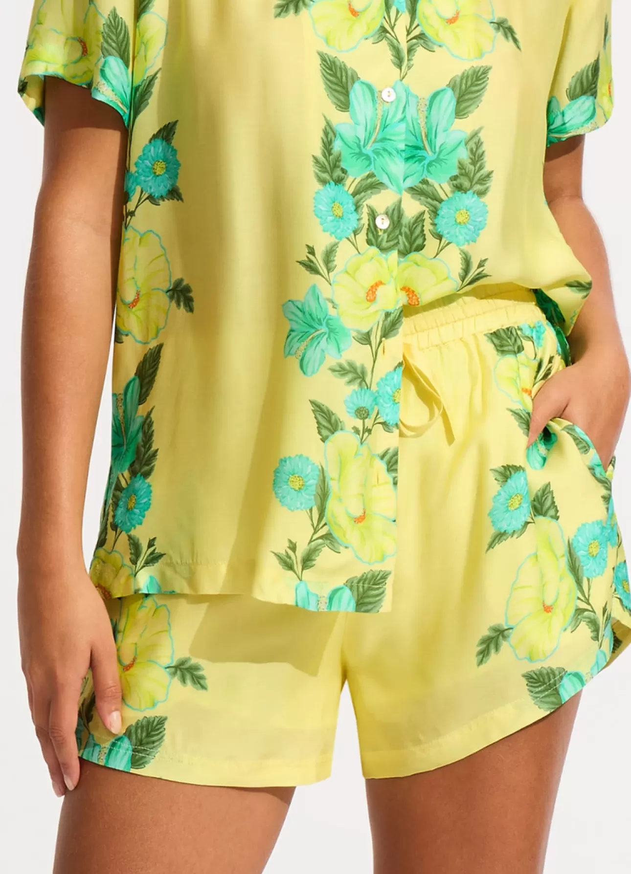 Seafolly Garden Party Short - Lime Light