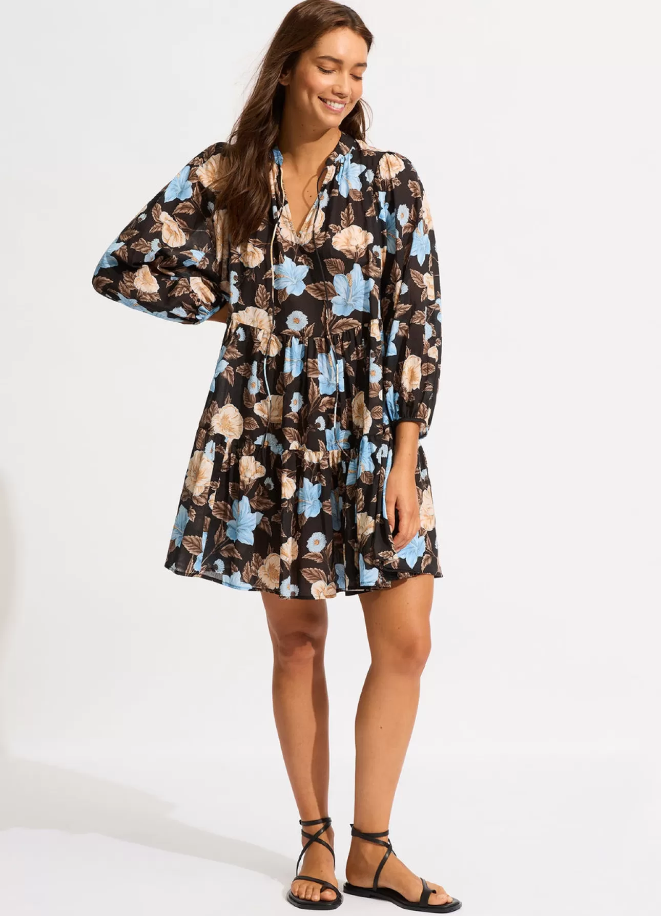 Seafolly Garden Party Tiered Mini Dress -