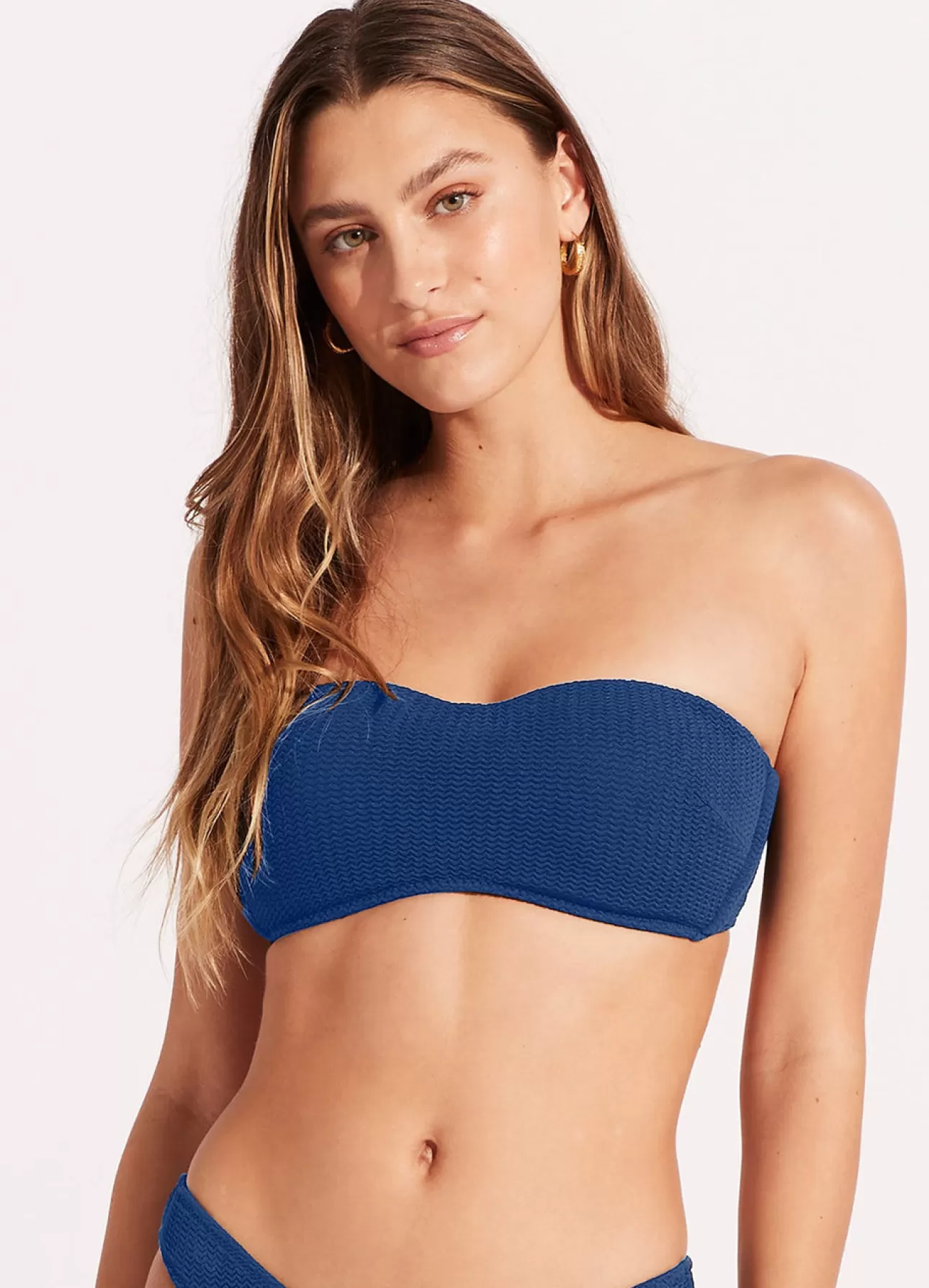 Seafolly Sea Dive Bustier Bandeau Bikini Top -