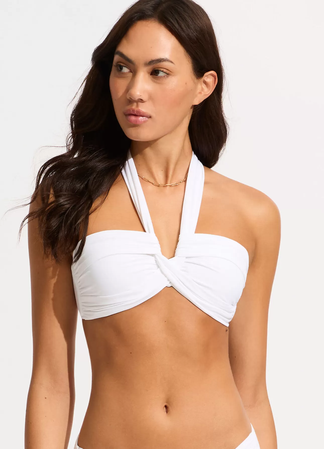 Seafolly Collective Halter Bandeau Bikini Top -