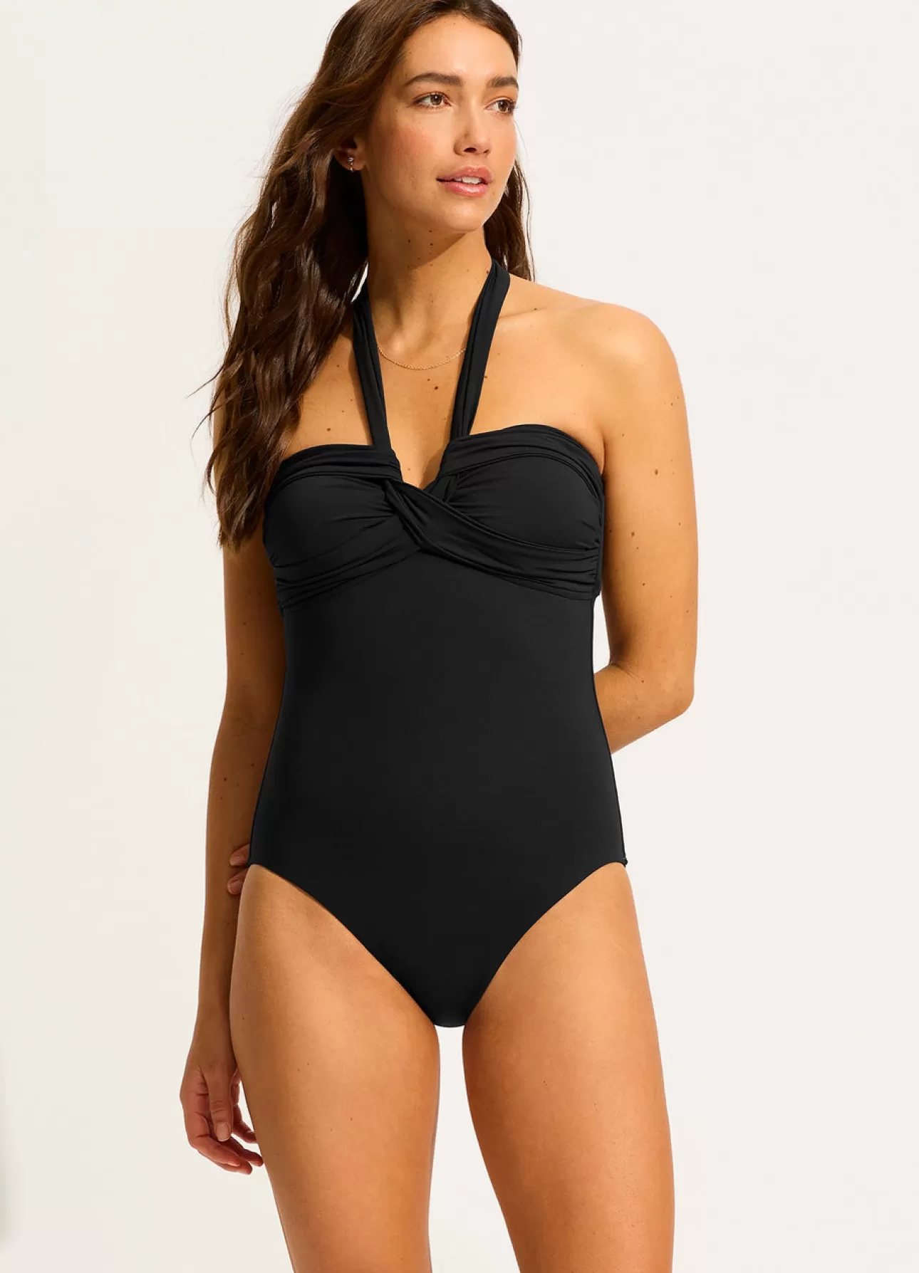 Seafolly Collective Halter Bandeau One Piece -