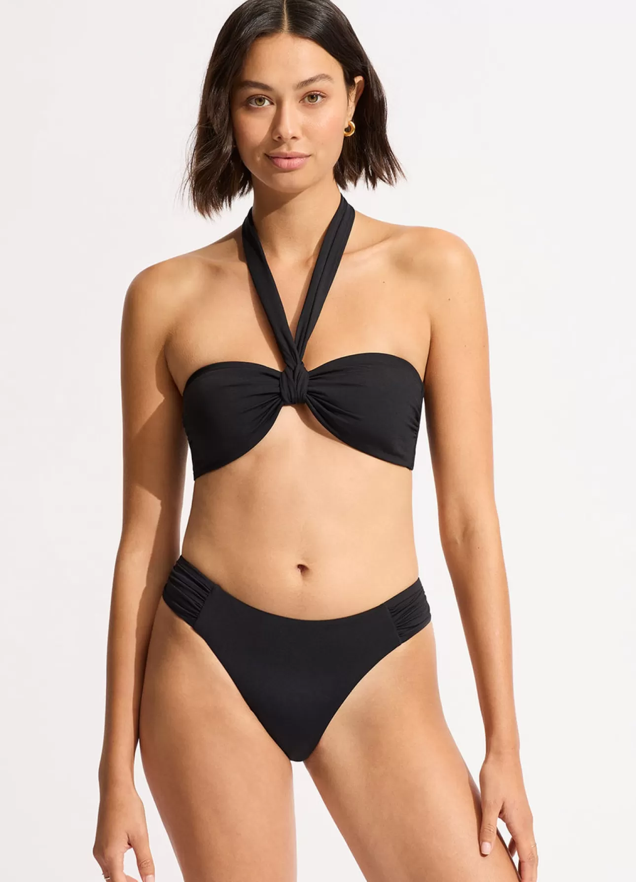 Seafolly Collective High Leg Ruched Side Bikini Bottom -