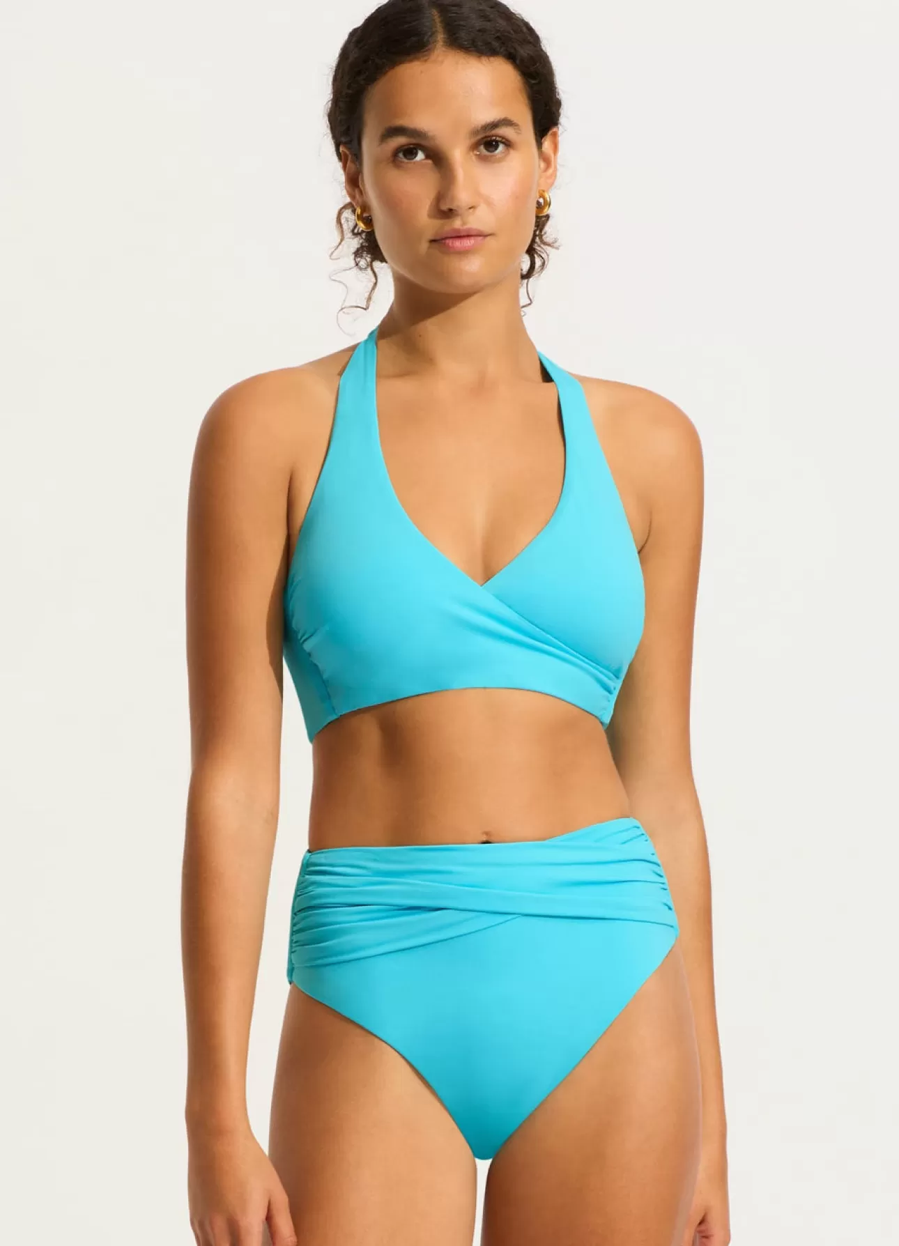 Seafolly Collective High Waist Wrap Front Pant -