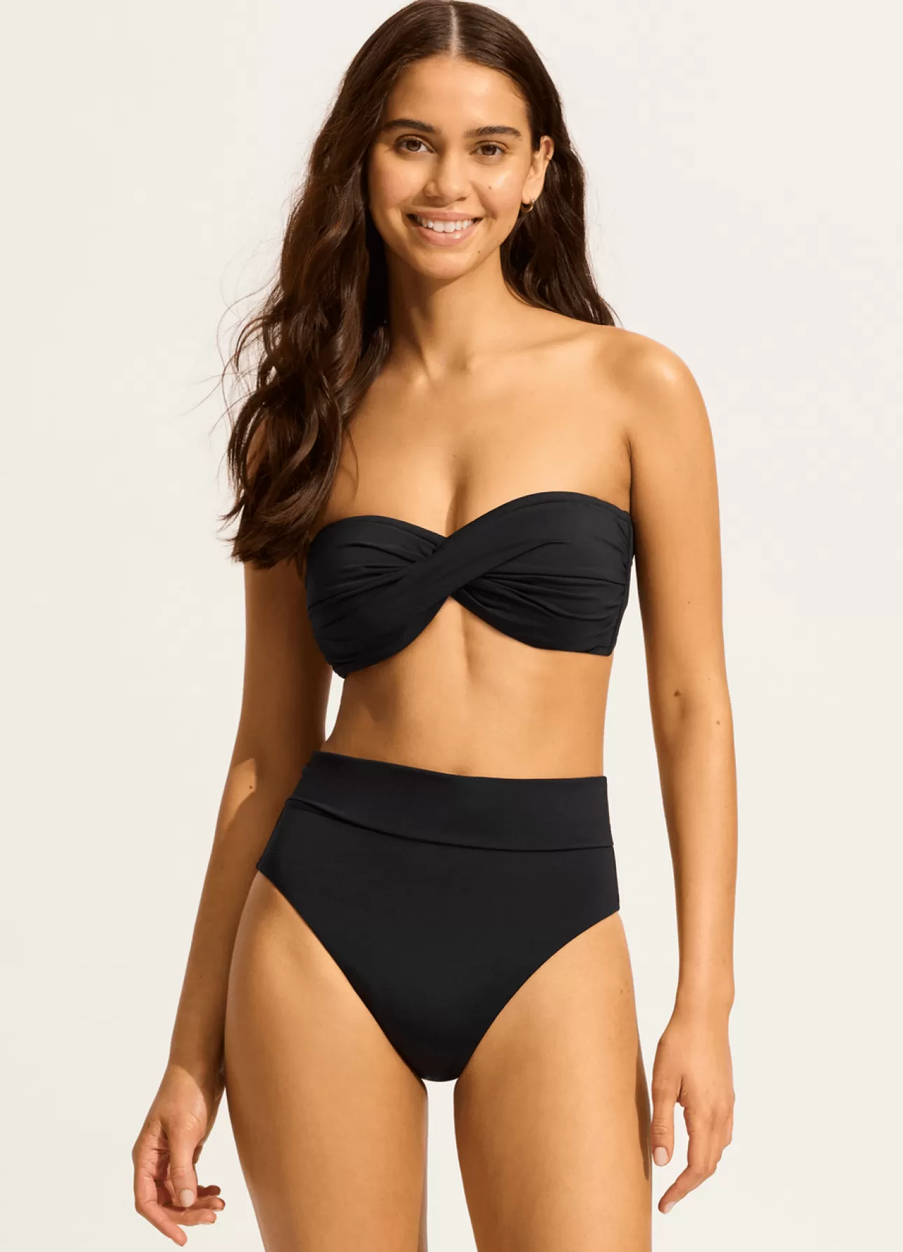 Seafolly Collective Roll Top Bikini Bottom -