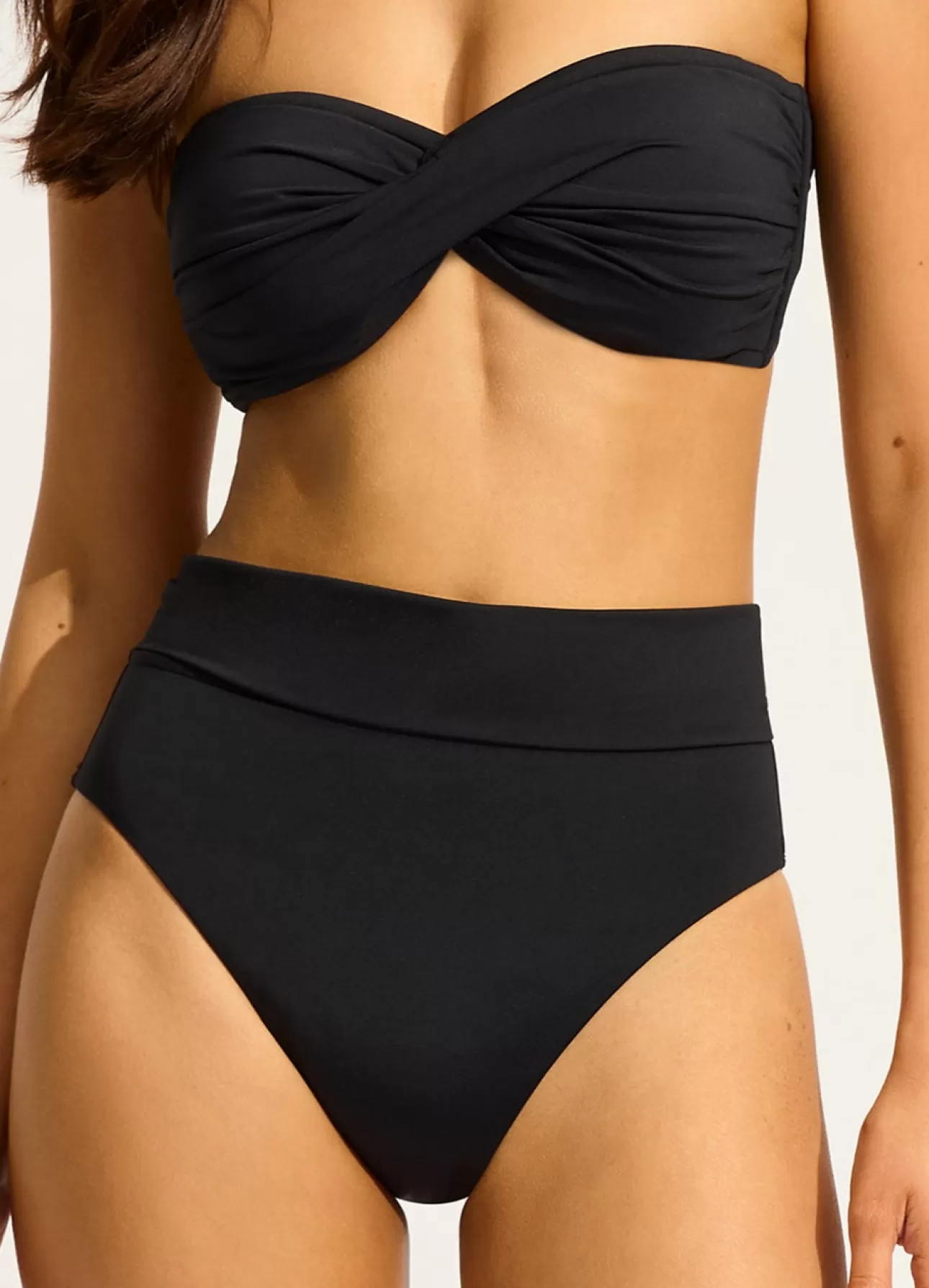 Seafolly Collective Roll Top Bikini Bottom -