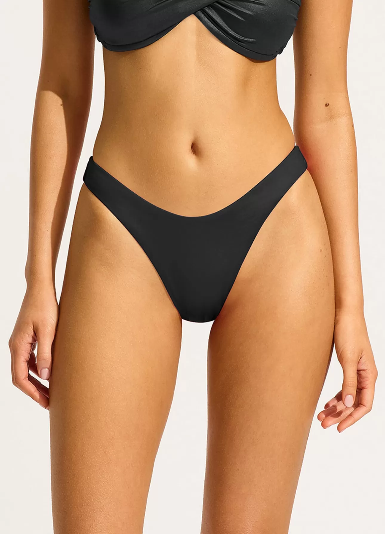 Seafolly Soleil Scoop High Cut Rio Bikini Bottom -