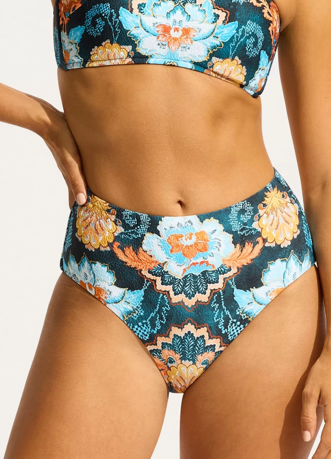 Seafolly Spring Festival High Waisted Bikini Bottom -