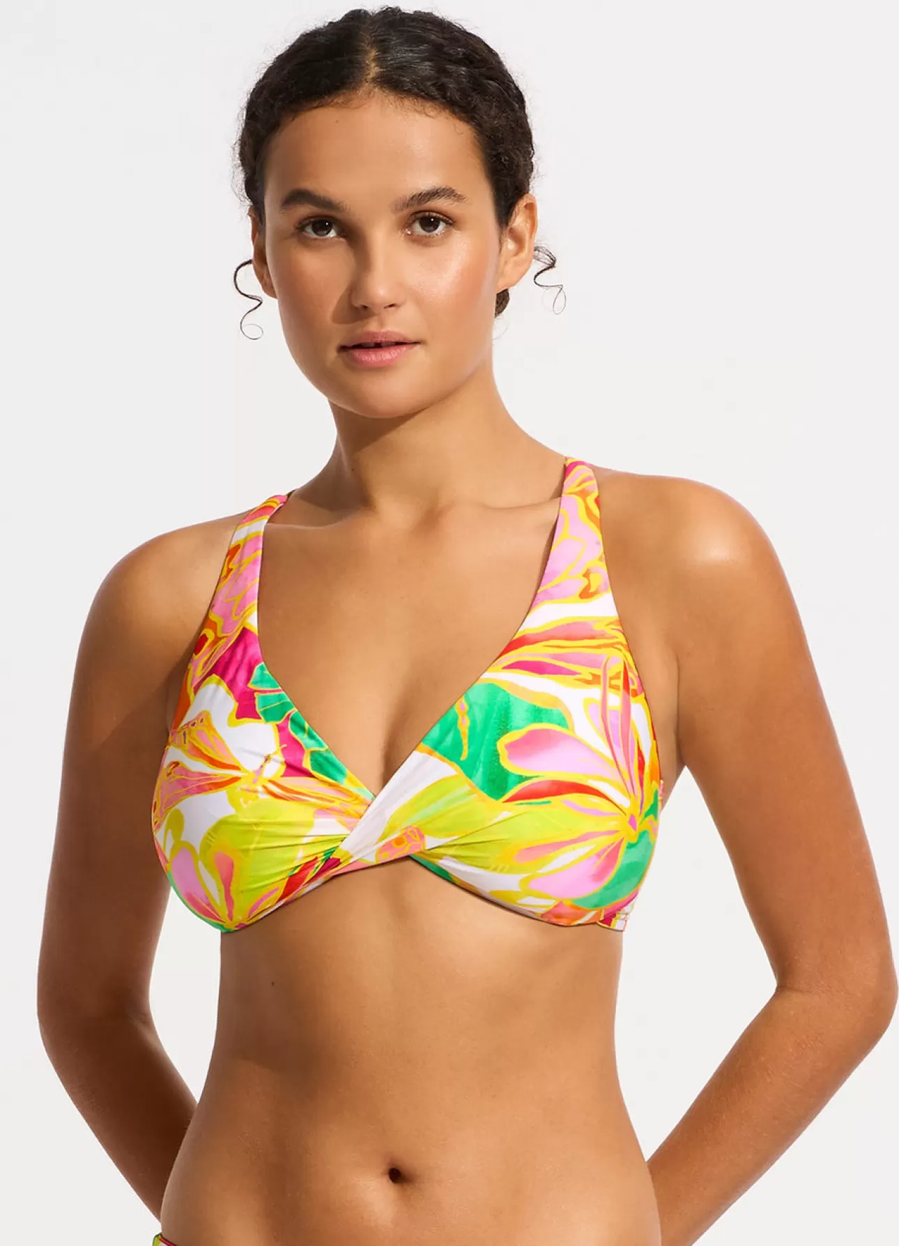 Seafolly Wonderland Wrap Front F Cup Bikini Top -